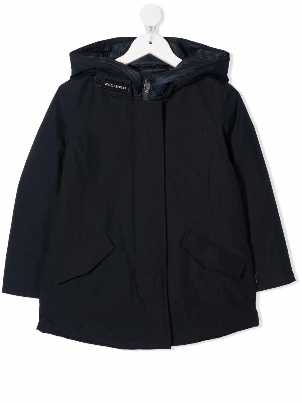 ＜Farfetch＞ Woolrich Kids フーデッド パデッドコート - ブルー