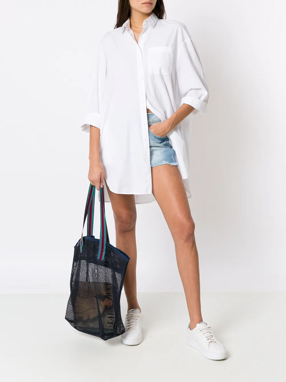 фото Sarah chofakian большая сумка-тоут с перфорацией