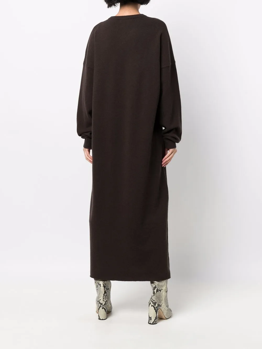 фото Extreme cashmere длинное кашемировое платье-джемпер