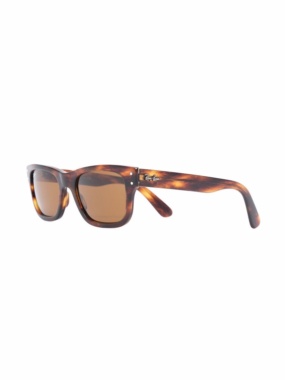 Ray-Ban Mr Burbank zonnebril met rechthoekig montuur - Zwart