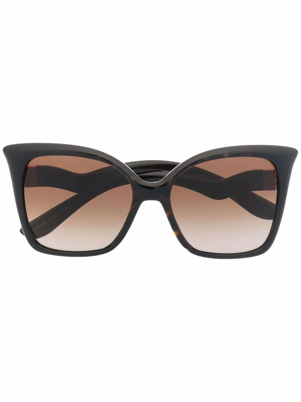 фото Dolce & gabbana eyewear солнцезащитные очки с изогнутыми дужками