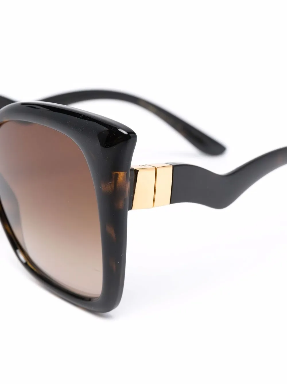 фото Dolce & gabbana eyewear солнцезащитные очки с изогнутыми дужками