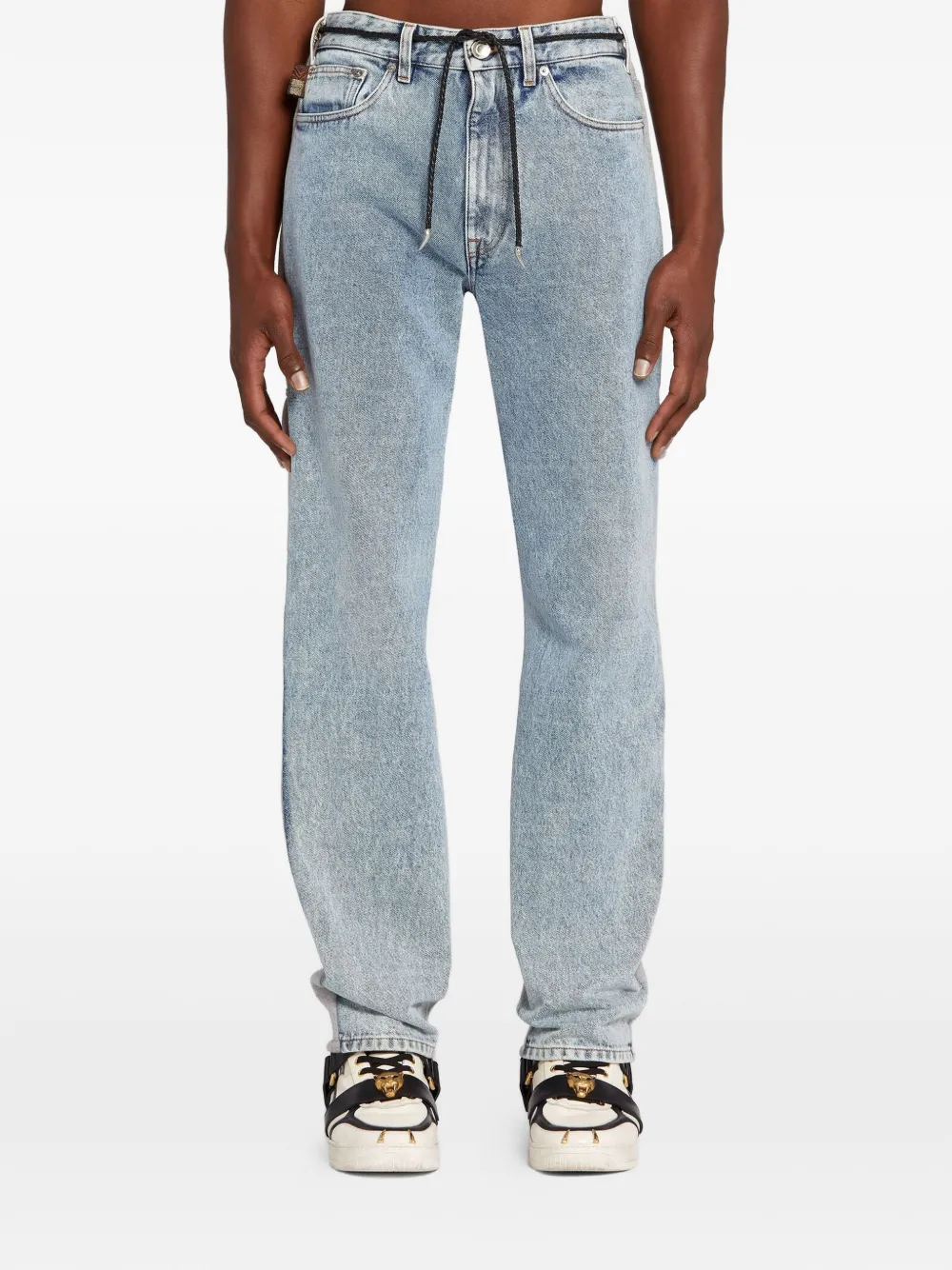 Roberto Cavalli Jeans met dierenprint Blauw
