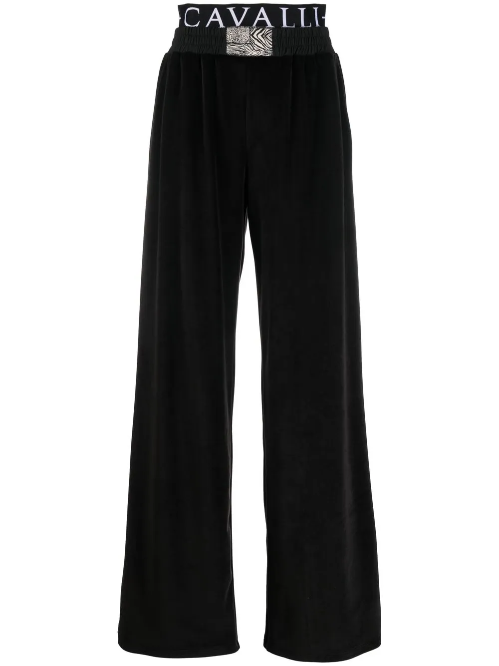 

Roberto Cavalli logo-jacquard track pants - Black