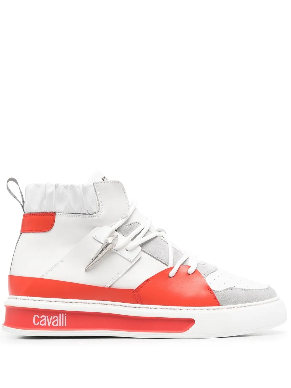 

Roberto Cavalli tenis altos Tiger Tooth - Blanco