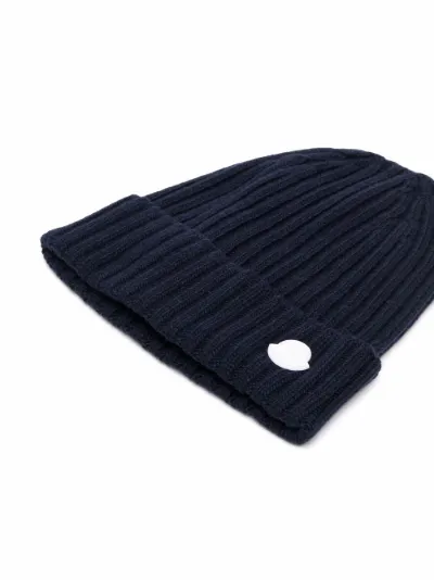 Genius Project logo-patch beanie blue 