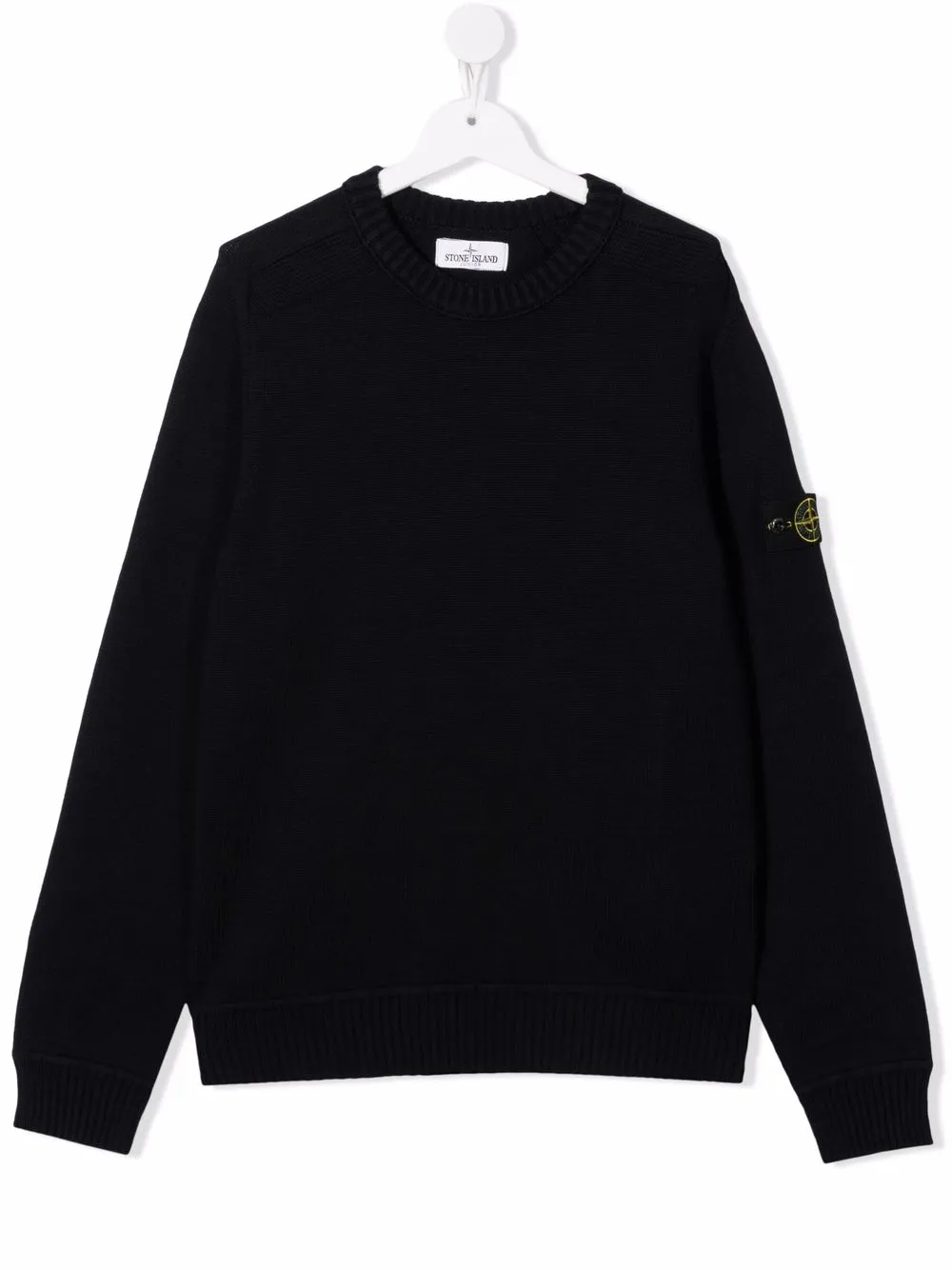 

Stone Island Junior suéter con parche del logo - Azul