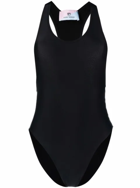 Chiara Ferragni side logo-print swimsuit