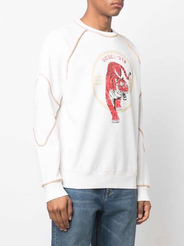 diesel tiger sweatshirt