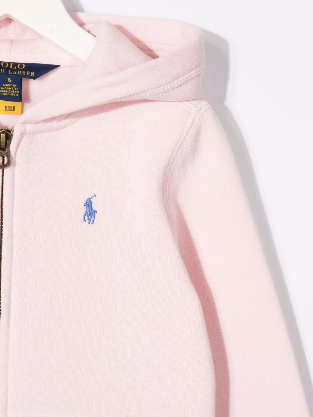 POLO RALPH LAUREN KIDS Hoodie met geborduurd logo Roze