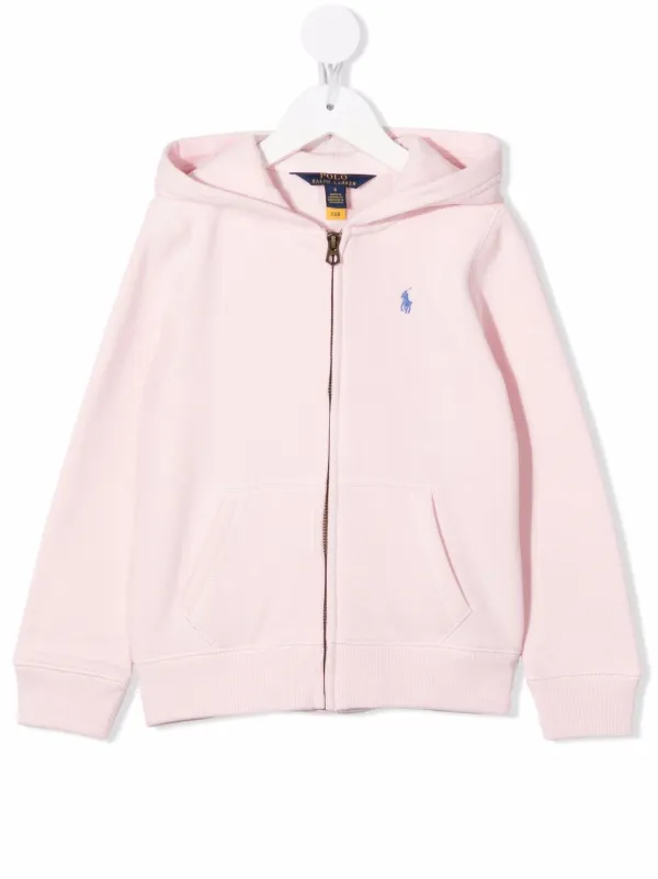 POLO RALPH LAUREN KIDS ロゴ ジップ パーカー | ピンク