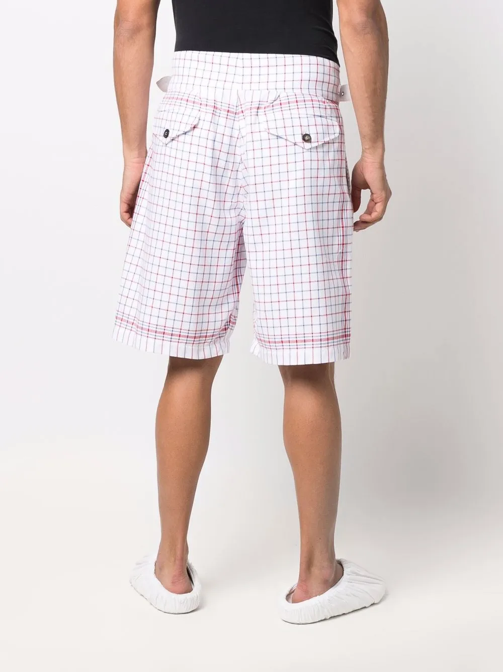 фото Maison margiela шорты-бермуды в клетку