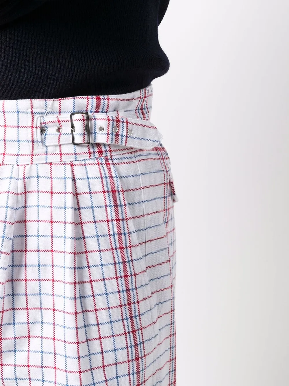 фото Maison margiela шорты-бермуды в клетку