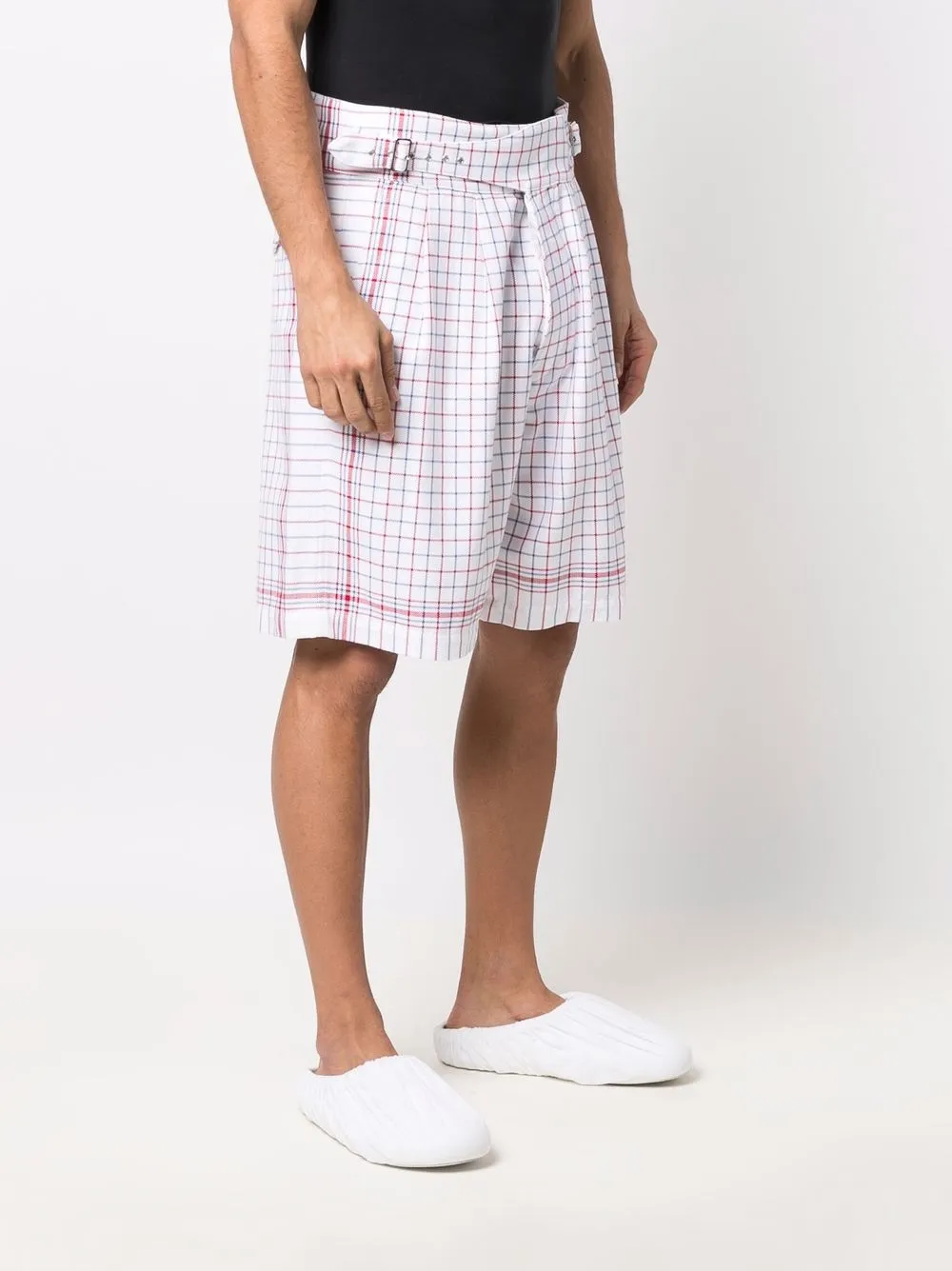 фото Maison margiela шорты-бермуды в клетку