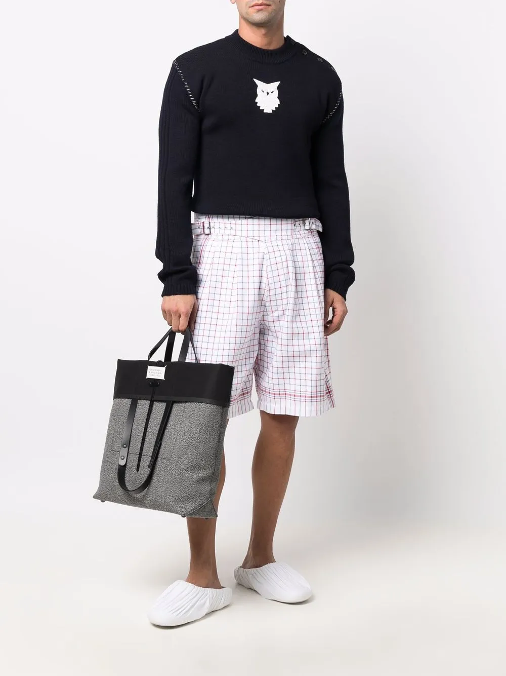 фото Maison margiela шорты-бермуды в клетку