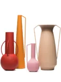 POLSPOTTEN Roman powder-coated vases (set of 4) - Red