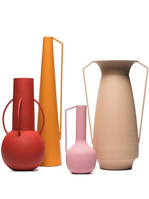 POLSPOTTEN Roman powder-coated vases (set of 4)