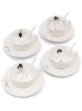 POLSPOTTEN Undressed ceramic tea set - White