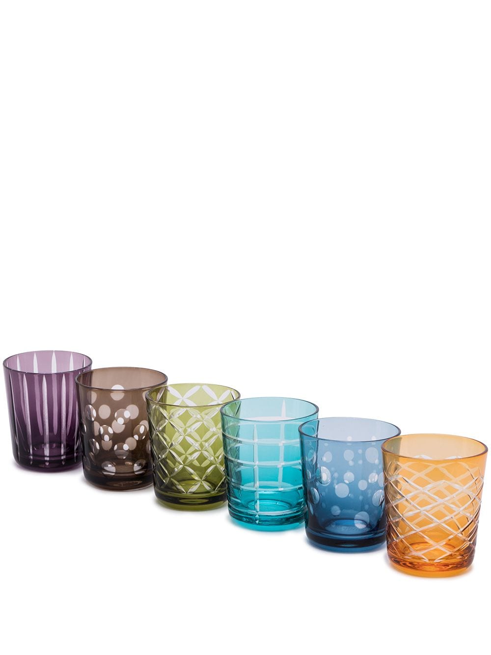 Image 1 of POLSPOTTEN set of 6 Cuttings tumblers (250ml)