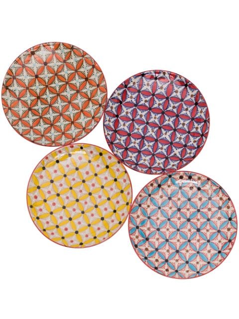 POLSPOTTEN Hippy side plates (set of 4)