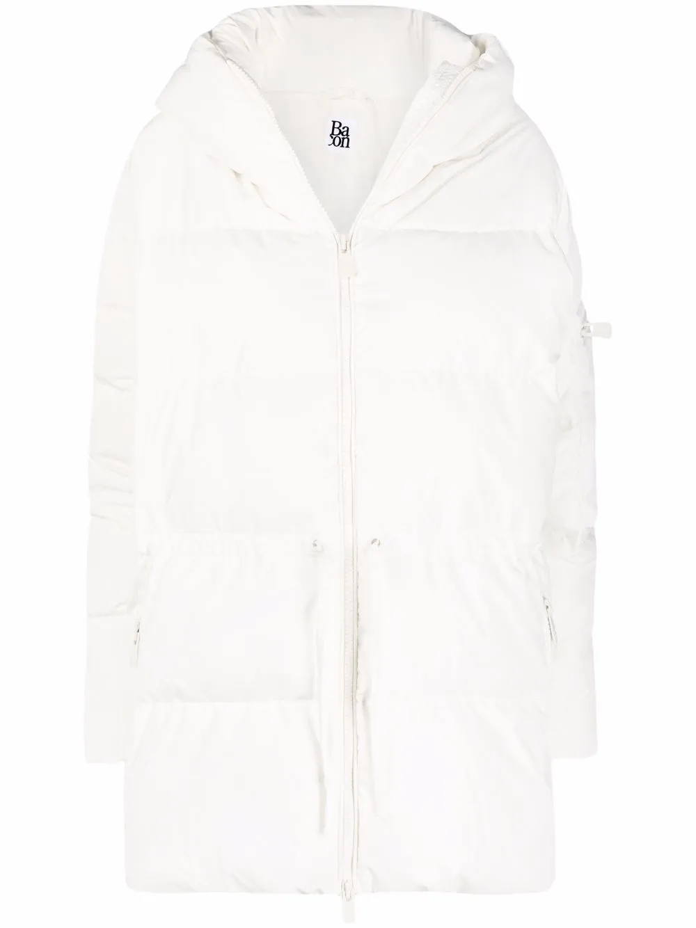 Bacon asymmetric padded down coat