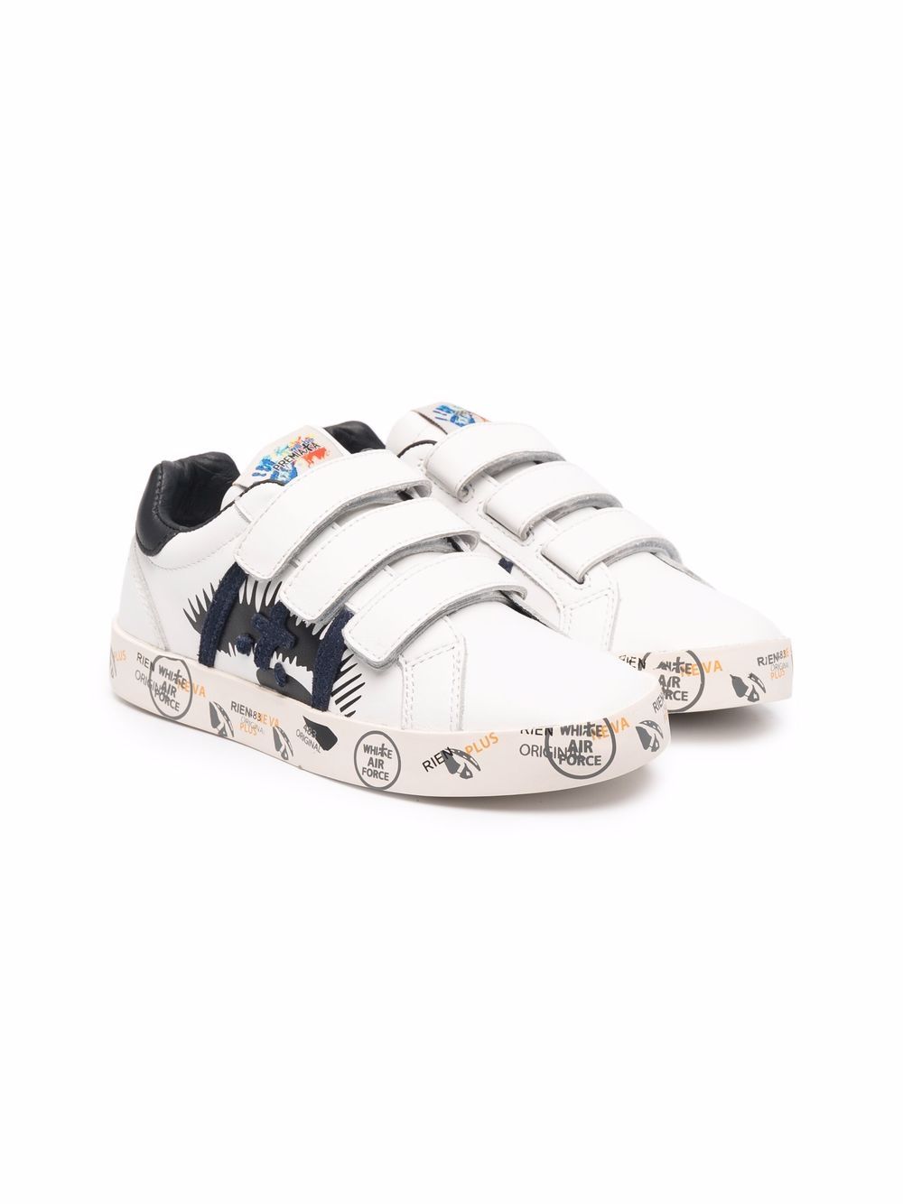 

Premiata Kids Andy touch-strap sneakers - White