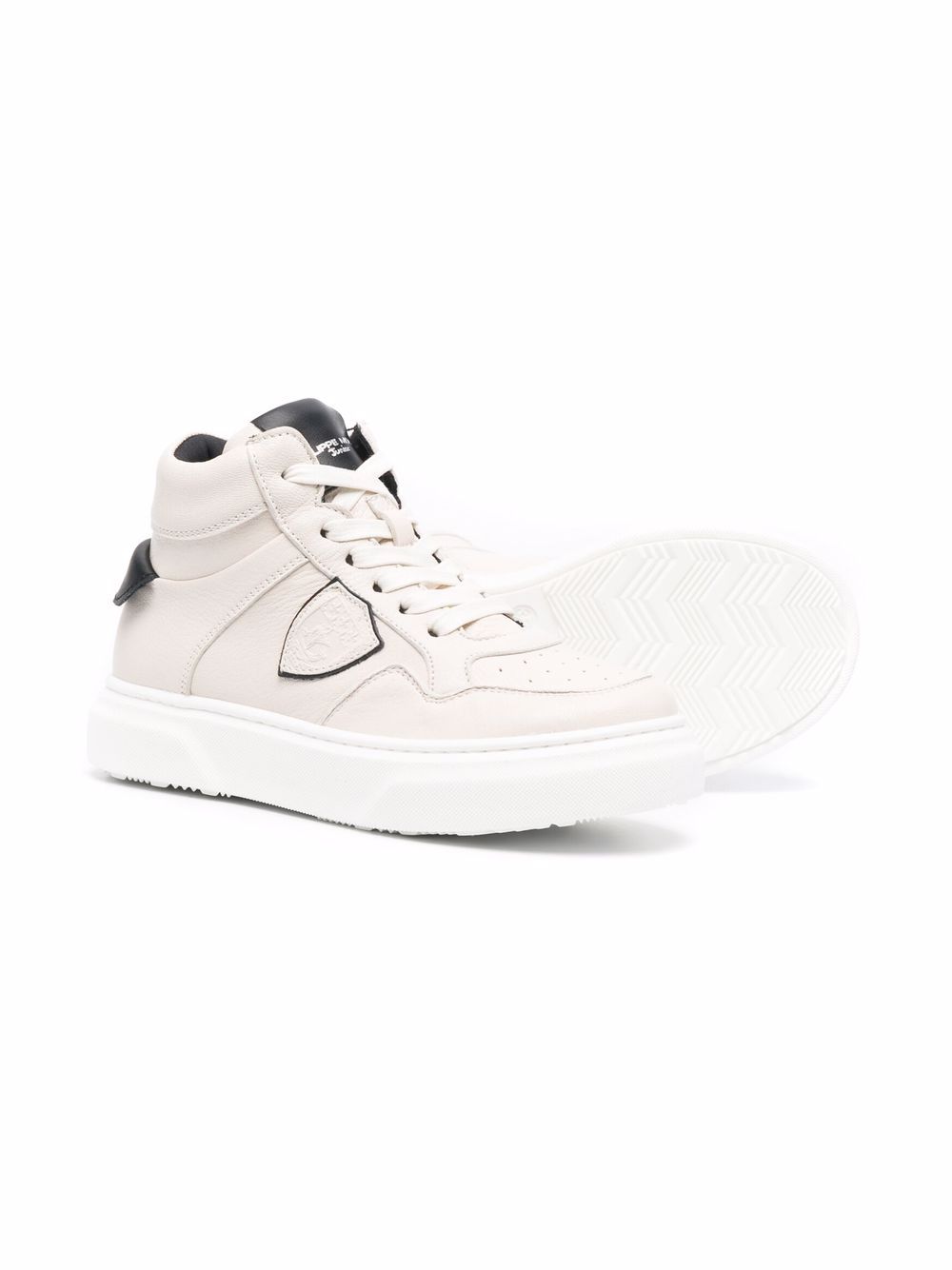 фото Philippe model kids mid-top leather sneakers