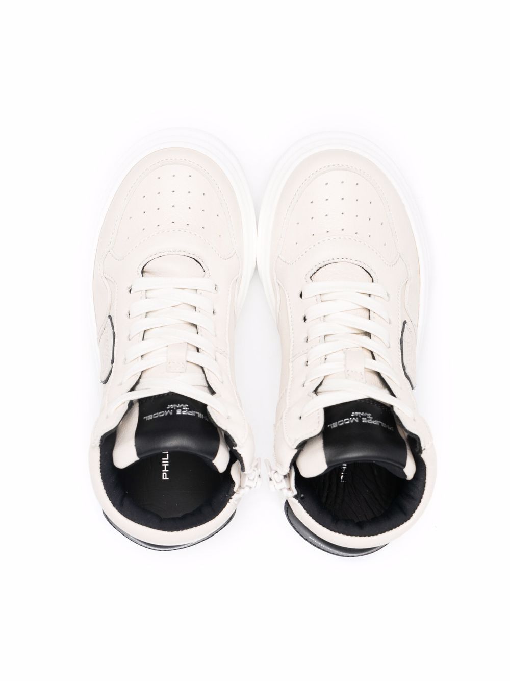 фото Philippe model kids mid-top leather sneakers