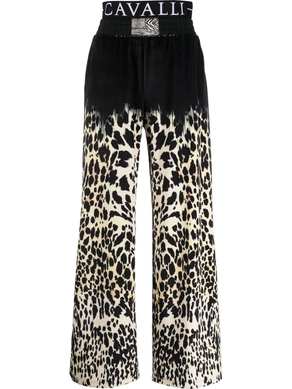 

Roberto Cavalli high-waisted animal-print trousers - Black