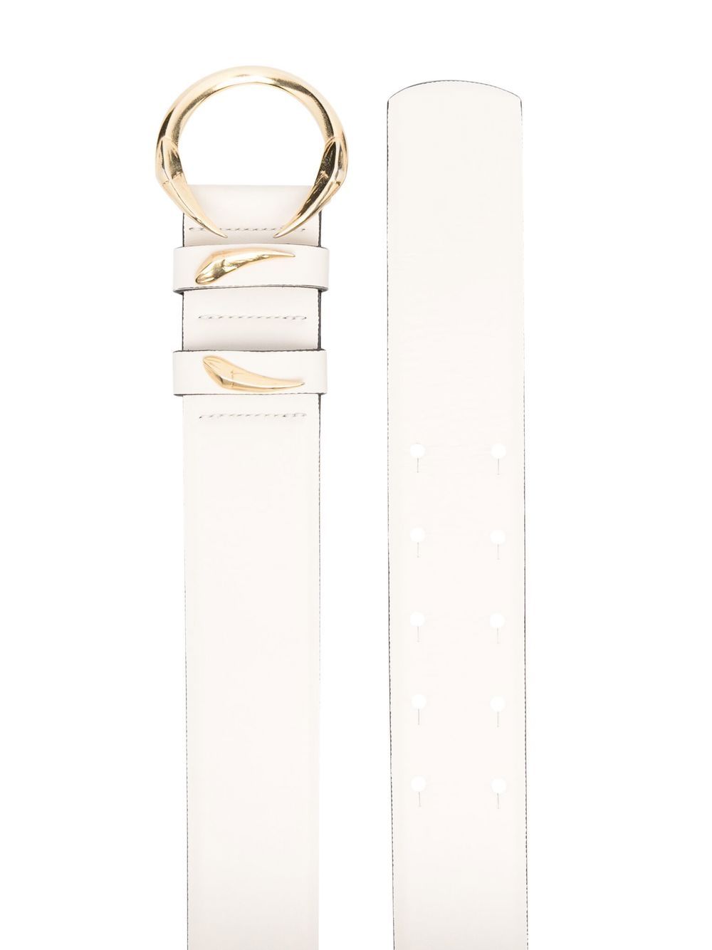 Roberto Cavalli Leren riem - Wit