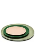 POLSPOTTEN Greek set of three trays - Green