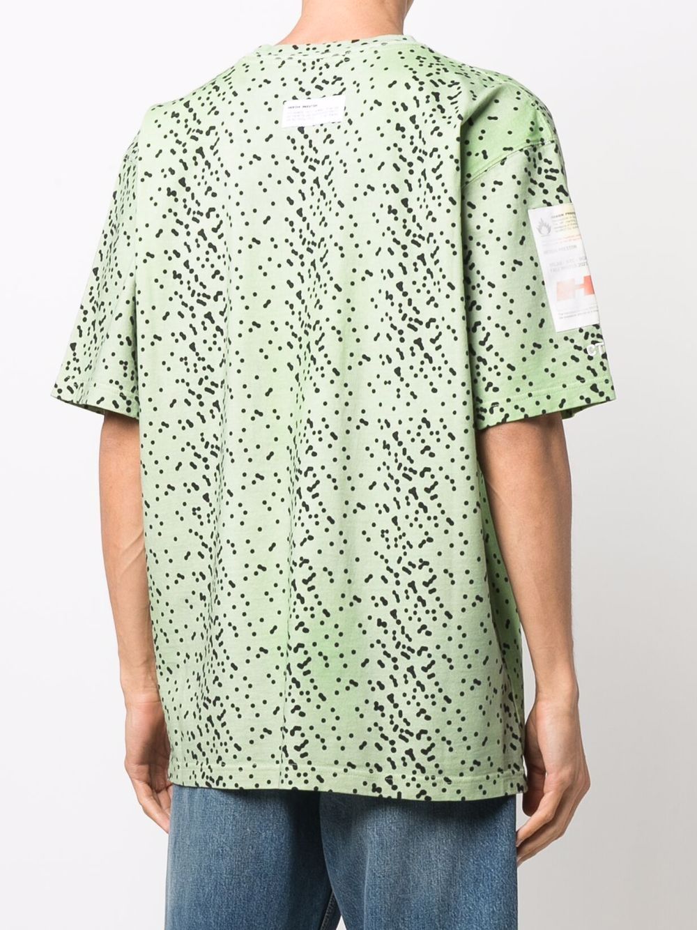 фото Heron preston logo-patches polka-dot t-shirt