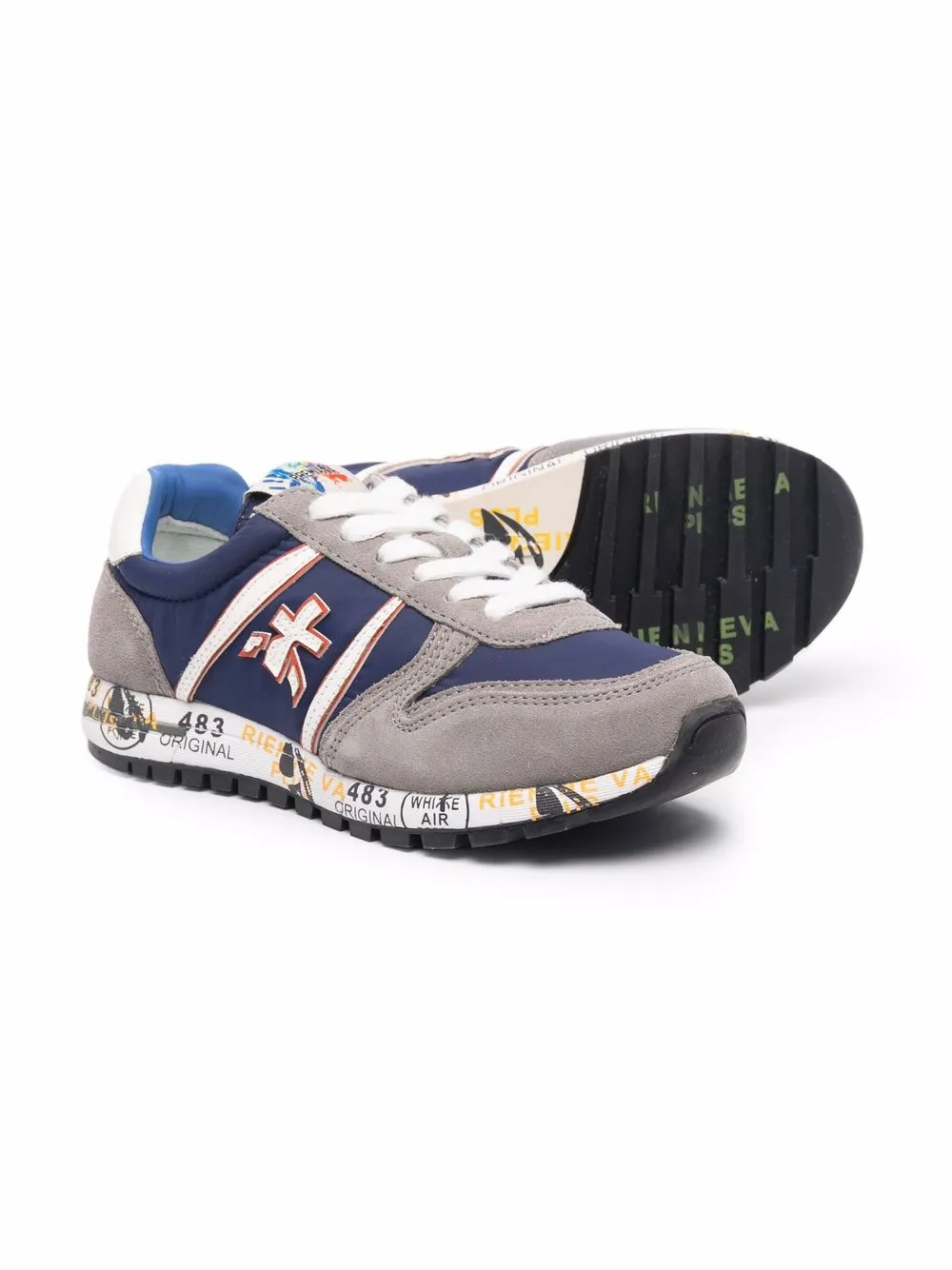 Premiata Kids Sky low-top sneakers - Blauw