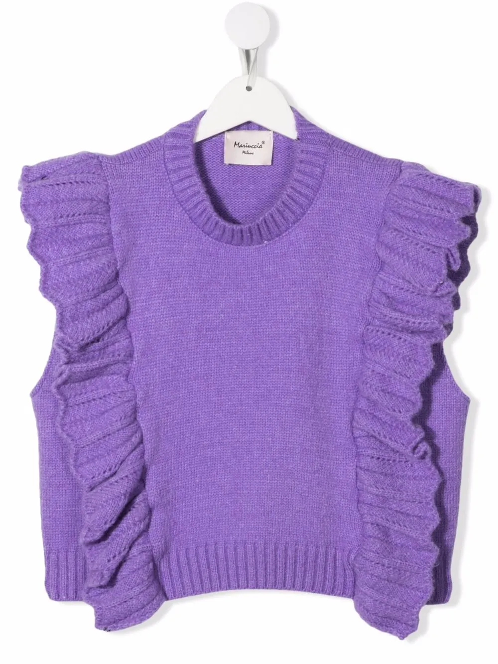 Mariuccia Milano Kids трикотажный топ с оборками