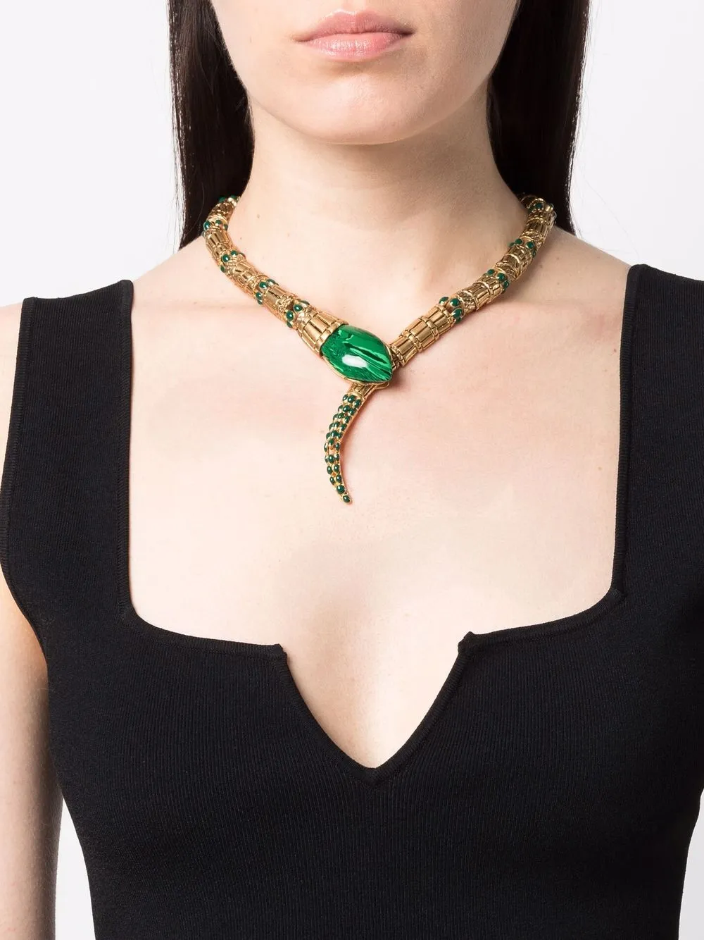 Roberto Cavalli snake shaped Necklace Farfetch