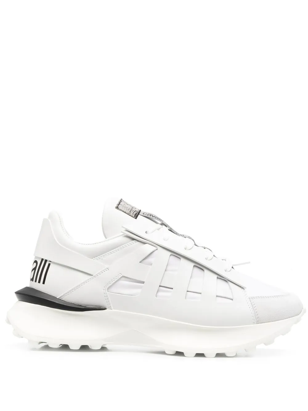 

Roberto Cavalli logo-print chunky trainers - White