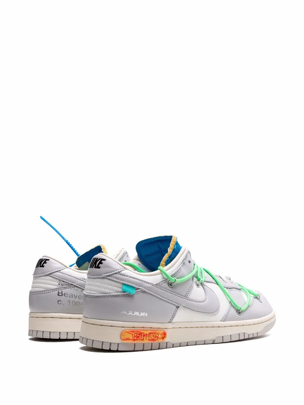 Nike X Off-White Dunk Low Lot 20 Sneakers - Farfetch