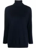 Drumohr roll neck cashmere jumper - Blue