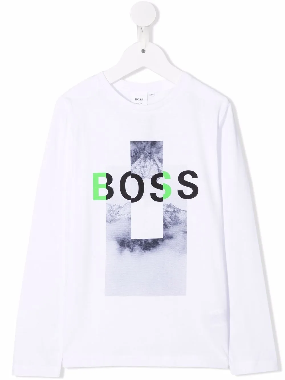 

BOSS Kidswear playera con logo estampado - Blanco