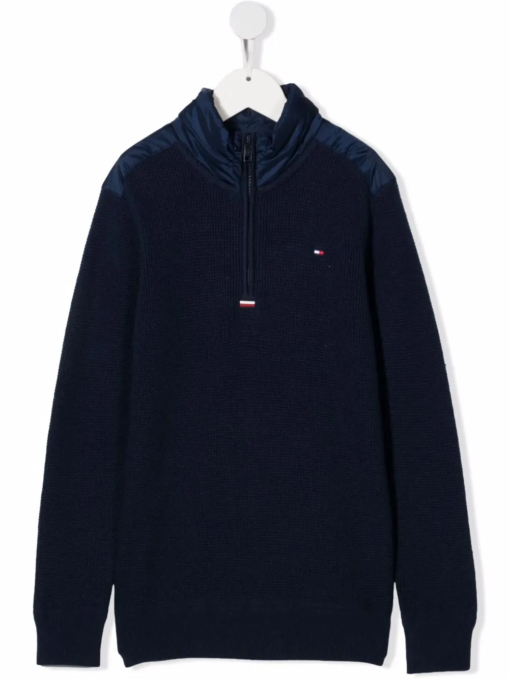 

Tommy Hilfiger Junior suéter con logo bordado - Azul