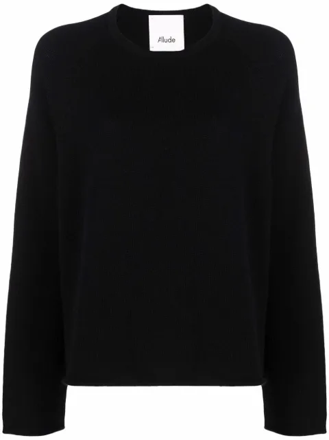 Allude crew-neck cashmere jumper