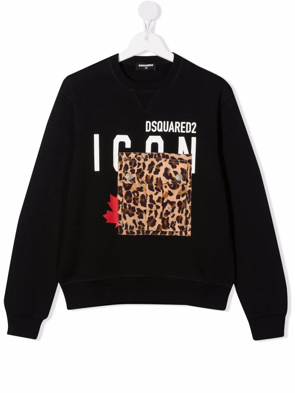 

Dsquared2 Kids sudadera a capas con logo estampado - Negro