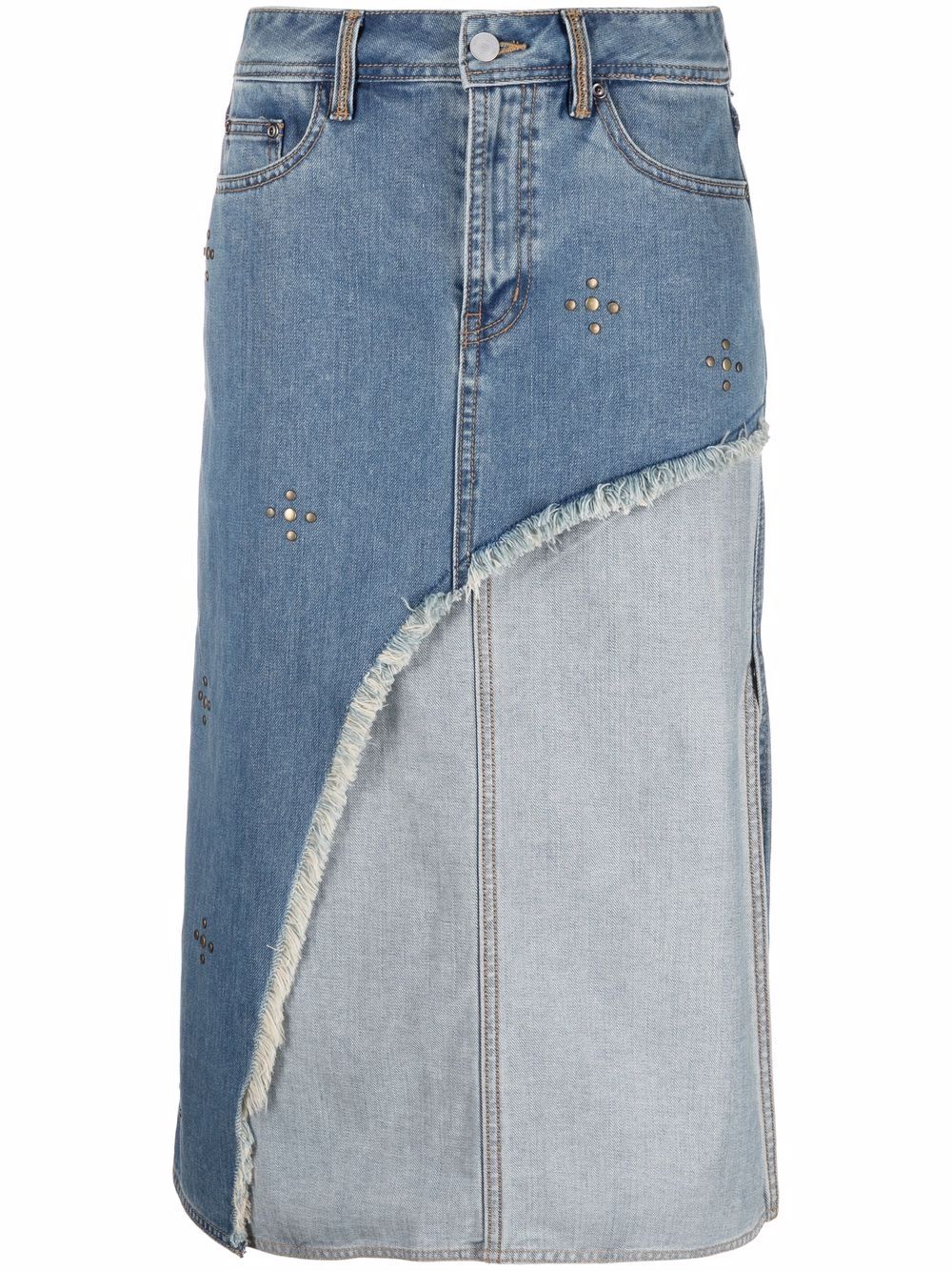 фото Andersson bell джинсовая юбка в технике пэчворк