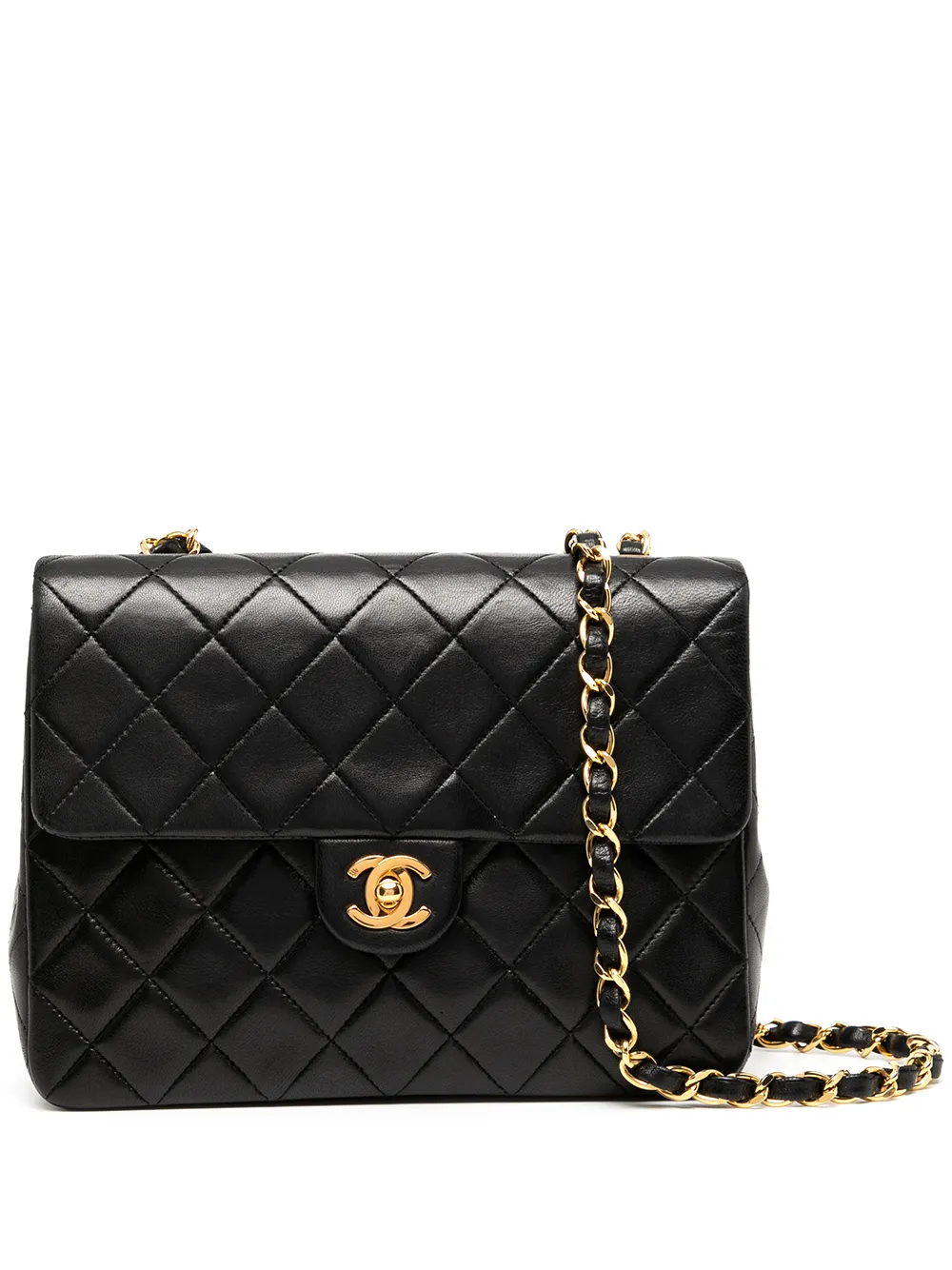 фото Chanel pre-owned мини-сумка на плечо classic flap square 1989-1991-х годов