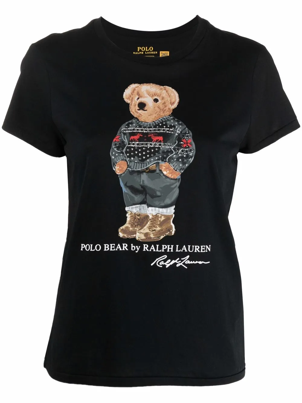 фото Polo ralph lauren футболка с принтом polo bear