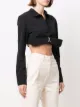 Jacquemus Terra cropped rolled shirt