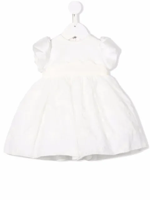 La Stupenderia puff-sleeve flared dress