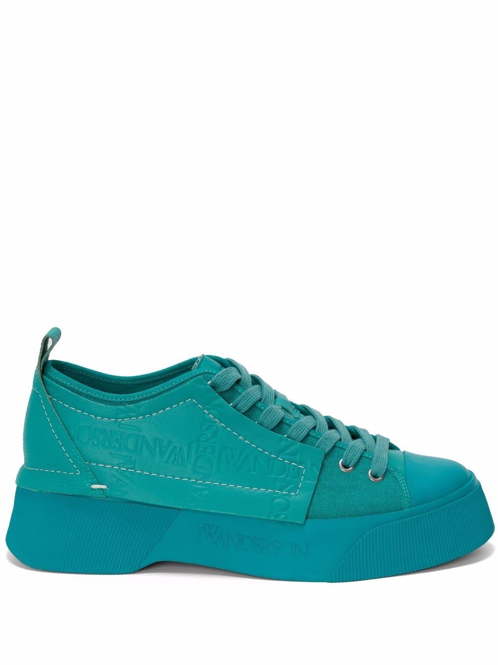 

JW Anderson tenis con suela gruesa - Azul