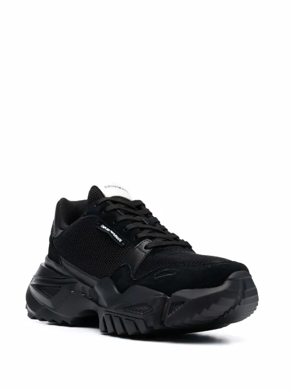 armani logo trainers