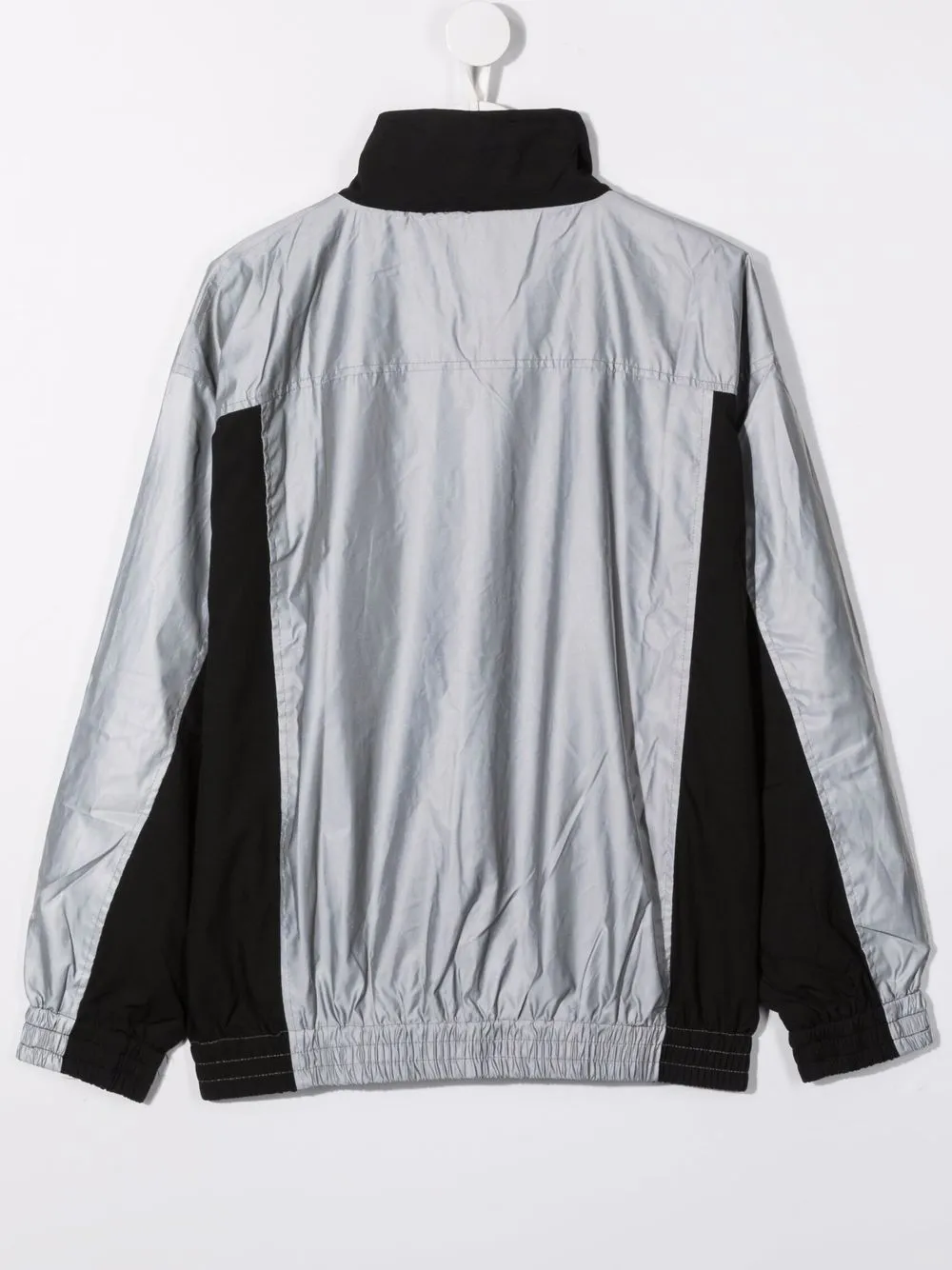 Molo Teen Two-tone Zip-up Track Jacket In Grey